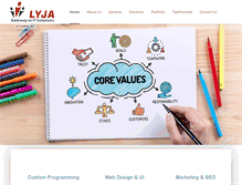 Tablet Screenshot of lyja.com